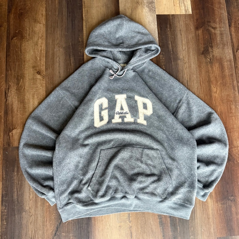 Vintage Gray Gap Athletics Fleece Hoodie Men’s XL